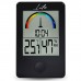 LIFE iTEMP BLACK THERMOMETER/HYGROMETER WITH CLOCK