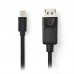 NEDIS CCGP37400BK30 Mini DisplayPort male - DisplayPort Male, 3.0 m, Black
