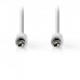 NEDIS CAGP22005WT10 Stereo Audio Cable , 3.5 mm Male Slim - 3.5 mm Male Slim, 1.