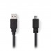 NEDIS CCGP60500BK50 USB 2.0 Cable, A Male - Micro B Male, 5m, Black