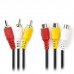 NEDIS CVGP24305BK30 Composite Video Cable 3xRCA Male-3xRCA Female,3.0 m Black