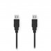 NEDIS CCGP60000BK30 USB 2.0 Cable A Male-A Male 3.0m Black