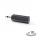 NEDIS CAGP22960BK Mono Audio Adapter 3.5 mm Male - 3.5 mm Female 10 pieces Black