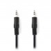 NEDIS CAGP22000BK100 Stereo Audio Cable 3.5 mm Male - 3.5 mm Male 10 m Black
