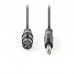 NEDIS COTH15120GY50 Unbalanced XLR Audio Cable XLR 3-pin Female - 6.35 mm Male 5