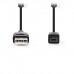 NEDIS CCGP60802BK20 Camera Data Cable USB A Male - Olympus 12-pin Male 2.0 m Bla